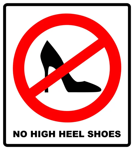 没有高鞋跟鞋在白色背景上签名。矢量图 — 图库矢量图片