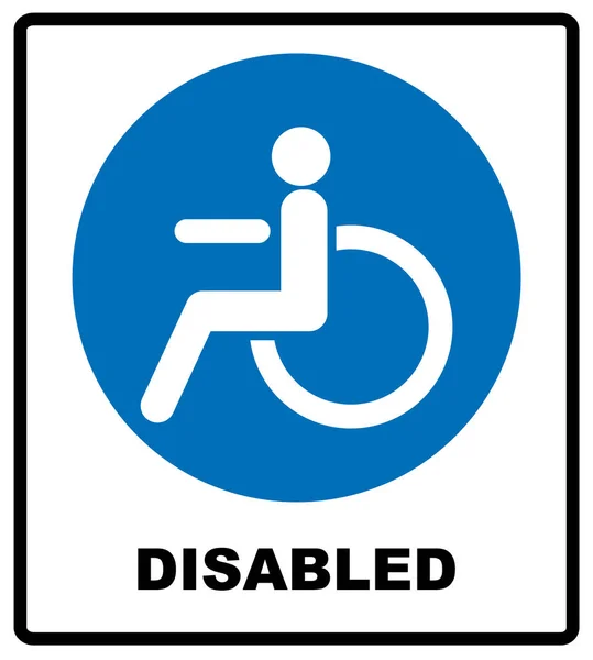 Icône Handicap handicapé — Image vectorielle