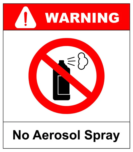 Pas de spray aérosol, Pas d'illustration vectorielle de signe d'alcool, cercle rouge d'interdiction, pour mur, bâtiments, lieux publics — Image vectorielle