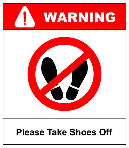Please Take Your Shoes Off Sign