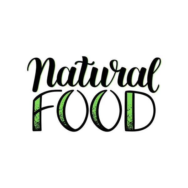 Eko doğal gıda menü arka plan. Kroki el vektör çizim çekilmiş. El beyaz izole harflerle yazılı. Vektör öğeleri için etiketleri, logolar, rozetleri, Etiketler ve simgeler. — Stok Vektör
