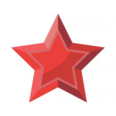 Red Star beyaz arka plan 23 tarihinde 9 Şubat Mayıs izole gölgeler. Zafer sembolü.