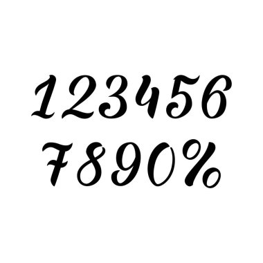 Satılık çizilmiş yazı kapalı, tasarım öğeleri, etiketleri - yüzdeleri ile işiniz için illüstrasyon vektör.