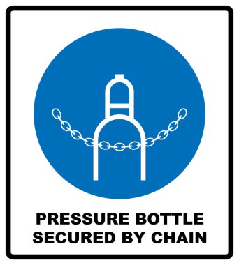 Sıkıştırılmış gaz işareti vektör tasarımı beyaz arkaplanda izole edildi
