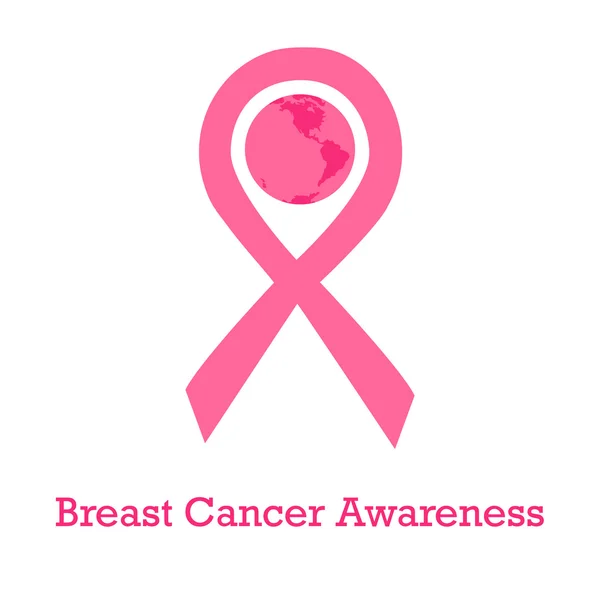 Internationale dag van breast cancer awareness — Stockvector