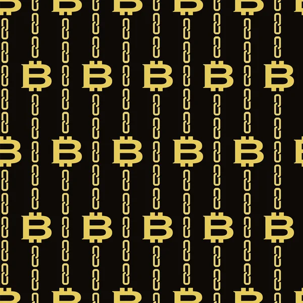 Αλυσίδα μπλοκ Bitcoin χωρίς ραφή πρότυπο — Διανυσματικό Αρχείο