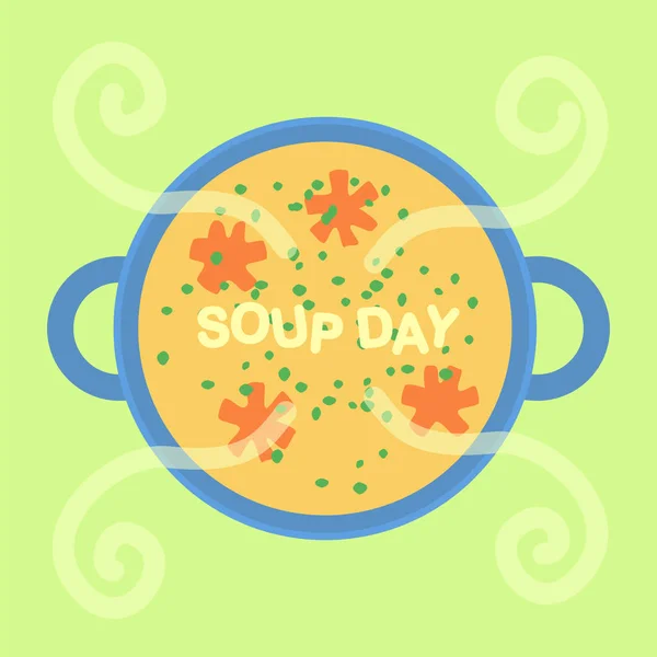 Суп день праздник — стоковый вектор