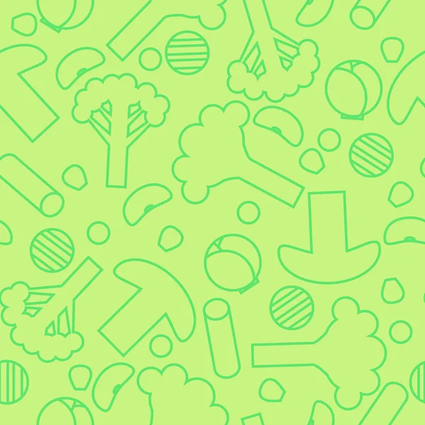 Dondurulmuş sebzeler seamless modeli dilimlenmiş