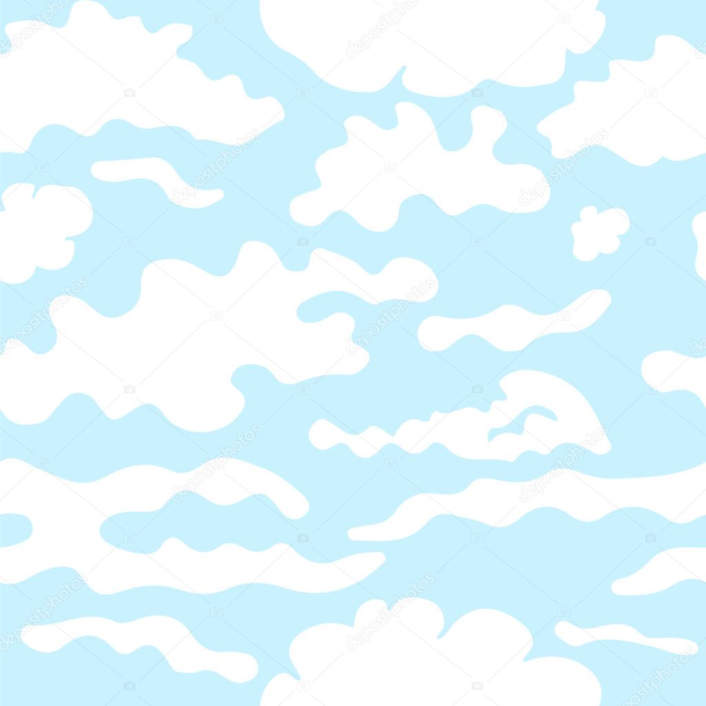 clouds seamless pattern