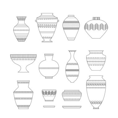 Çanak çömlek Icon set