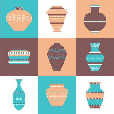 Çanak çömlek Icon set