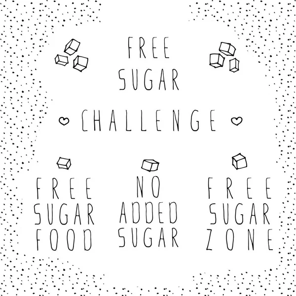 Ücretsiz şeker etiket kümesi