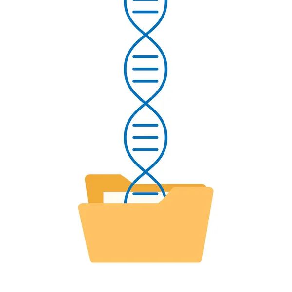 DNS szekvenálás koncepció. — Stock Vector