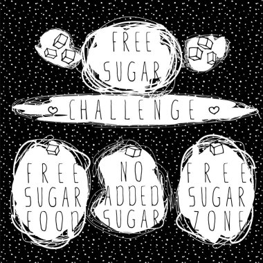 Ücretsiz şeker etiket kümesi