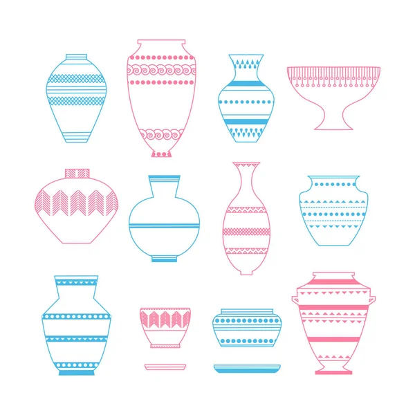 Conjunto de ícone de cerâmica —  Vetores de Stock