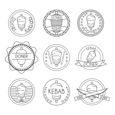 Döner kebap rozet seti