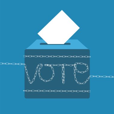 blockchain online voting concept clipart