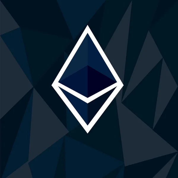 Cryptocurrency ethereum concept — Stockvector