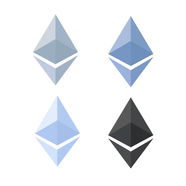 Cryptocurrency ethereum concept — Stockvector