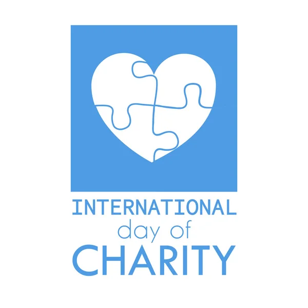Día internacional de la caridad — Archivo Imágenes Vectoriales