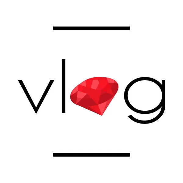 Digital vlog logo, flat style Stock Vector Image & Art - Alamy, vlog -  jneya.org.in