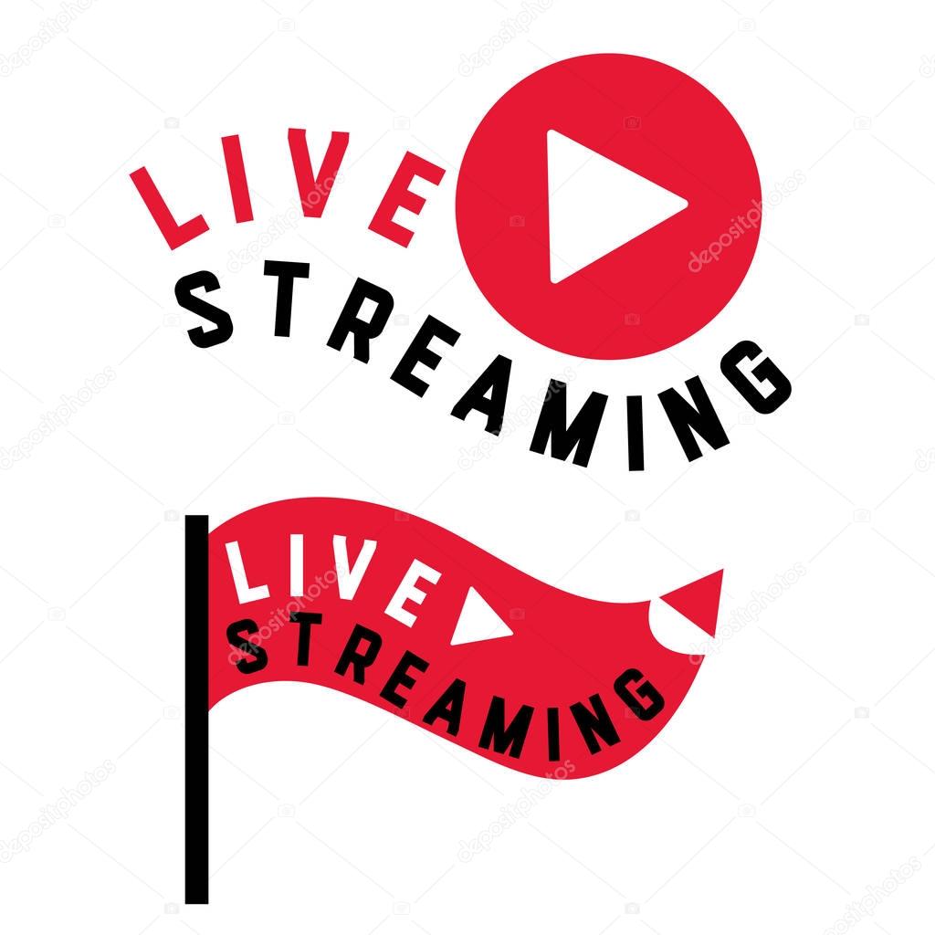 live stream flag shape