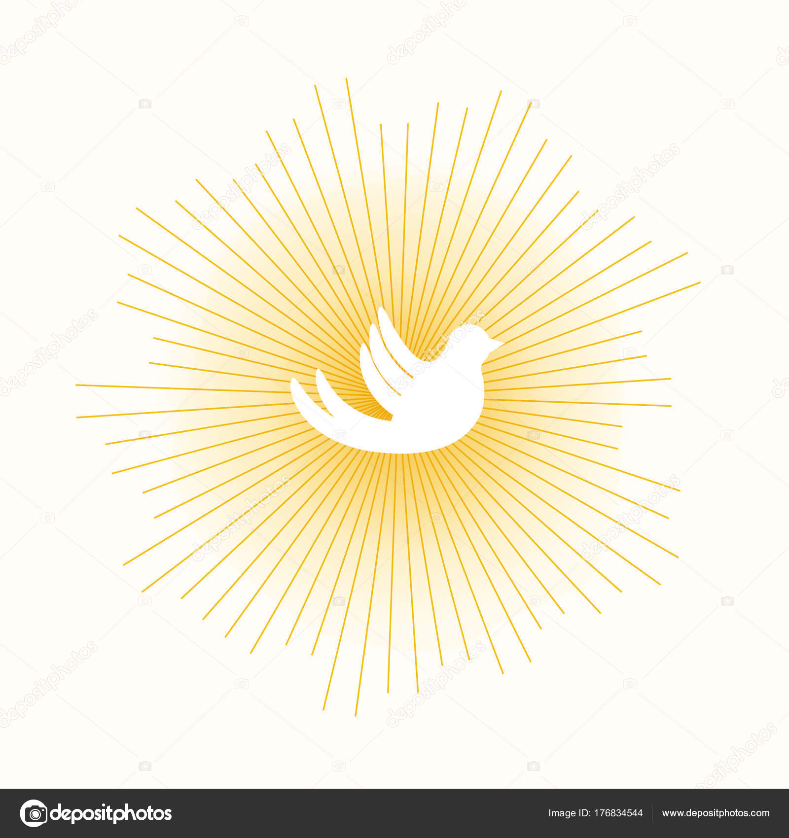 duif in zon verlichting — Stockvector © GreenVector #176834544 duif in zon verlichting — Stockvector © GreenVector #176834544