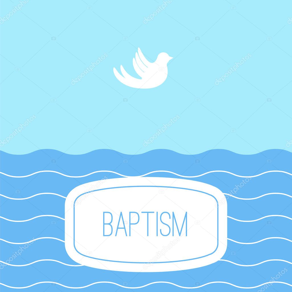 beach baptism invitation template