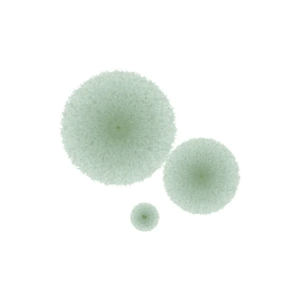 绿色模具蓬松螺纹 — 图库矢量图片