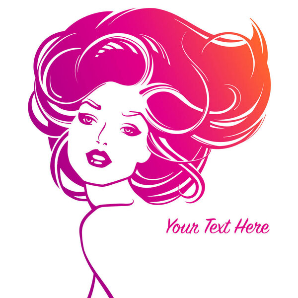 Красивая женщина с рыжими волосами.