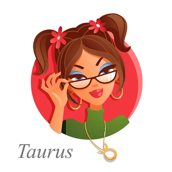 Taurus astrological symbol — Stock Vector