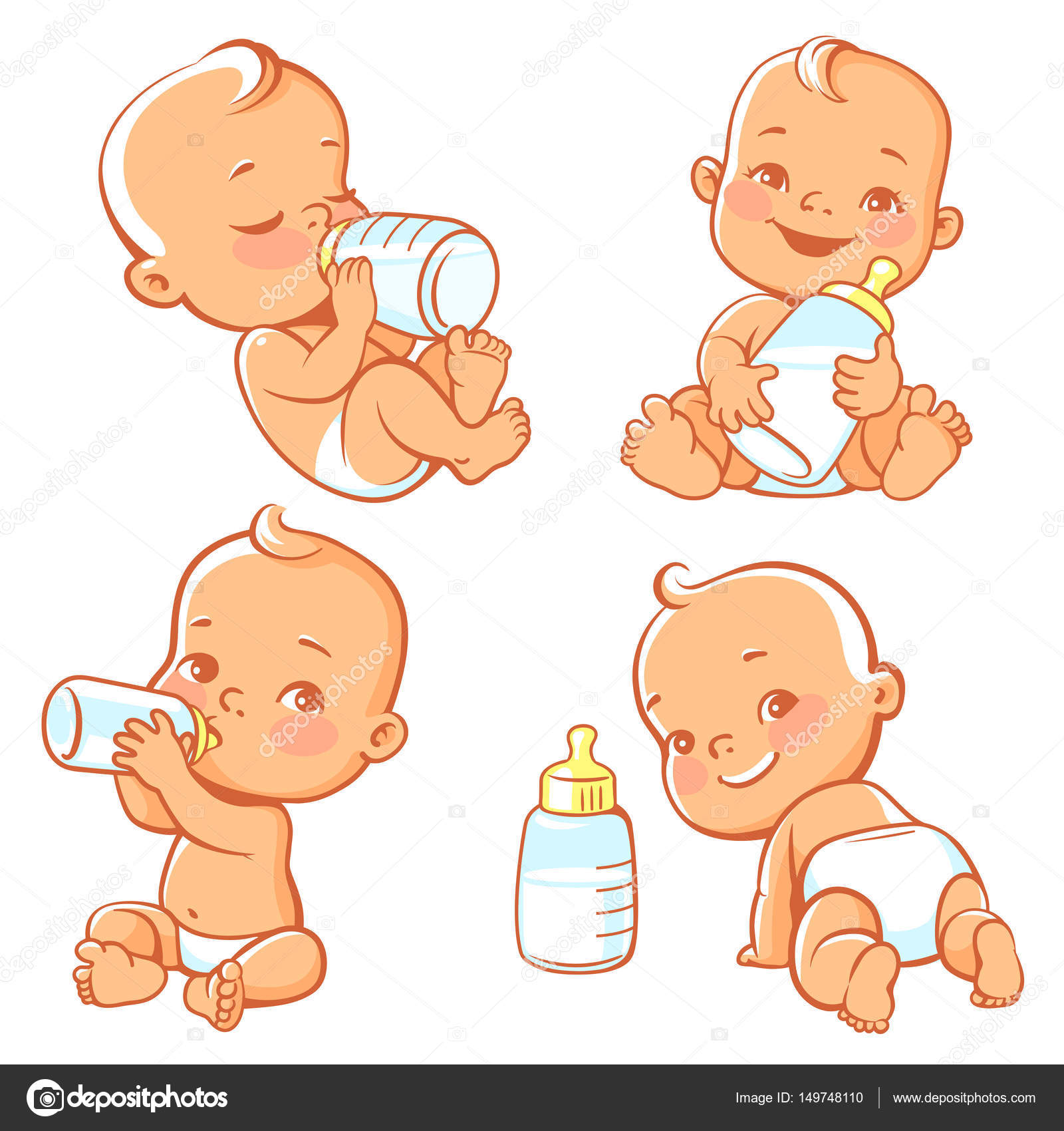Clipart Milk Bottle For Child 77+ Thousand Child Milk Bottle
