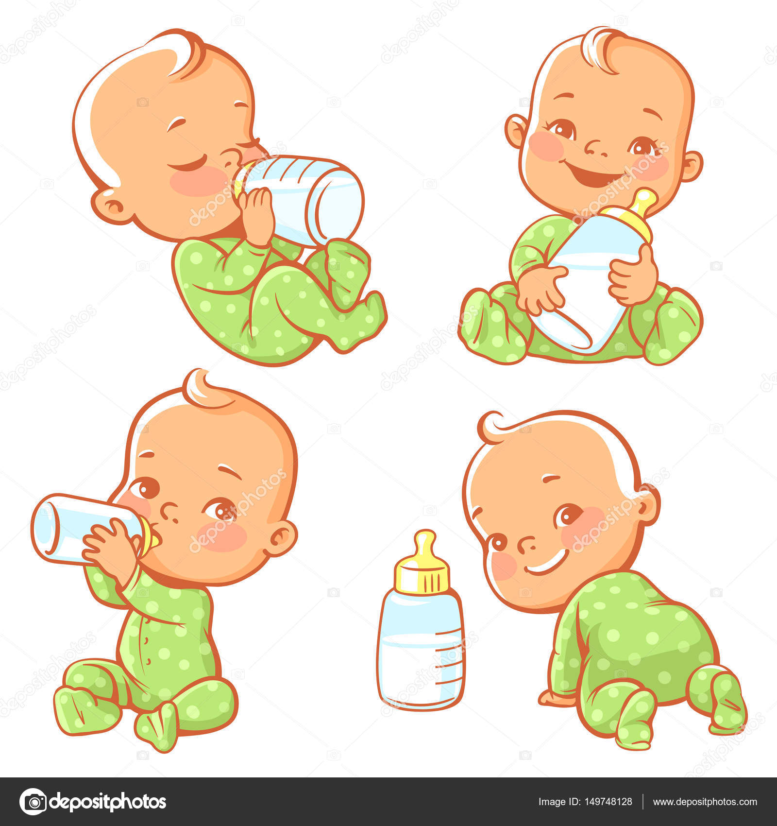 Baby with bottle of milk Stock Vector Image by ©Natoushe #149748128 Baby with bottle of milk Stock Vector Image by ©Natoushe #149748128
