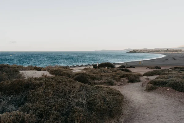 Camino Arena Playa Por Mañana Tenerife —  Fotos de Stock