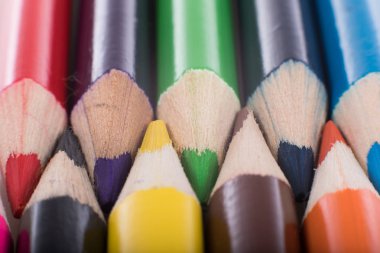 Bir kompozisyona Aralanmış crayons