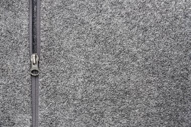 Fermuar arka plan gri Polar kumaş