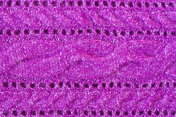 Achtergrondstructuur wollen doek met patroon van het paarse kleur — Stockfoto