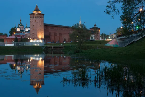 Marinkin Tower Of Kremlin. View From River Kolomenka In Kolomna. — Stock Photo, Image