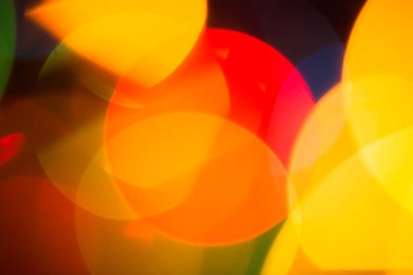 Garland dekorasyon aydınlatma renkli Bokeh.