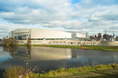 Kolomna, Rusya - 22 Ekim 2017: Kolomna Merkezi sürat pateni