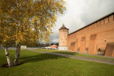 Kolomna, Rusya - 21 Ekim 2017: Marinkin Kulesi Kremlin Wi