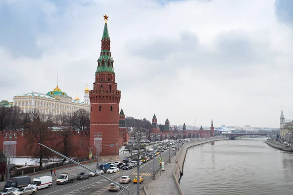 Moscú, Rusia - 21 de diciembre de 2017: Moscú, Rusia. Moscú Kreml — Foto de Stock
