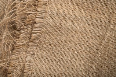 Kaba kumaş çul arka plan Brown.