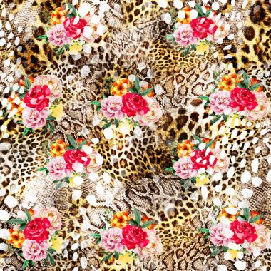 leopar İpek eşarp tasarımı