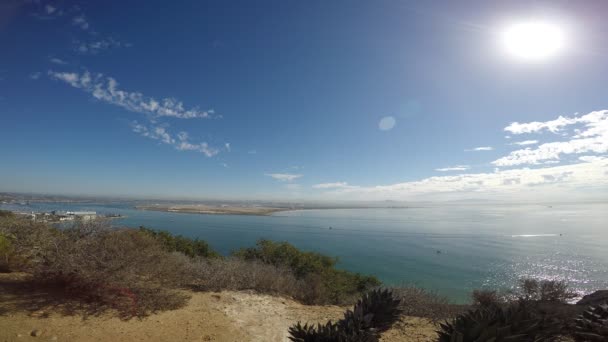 A festői partján San Diego. California. — Stock videók