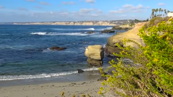 La côte pittoresque de San Diego . — Video