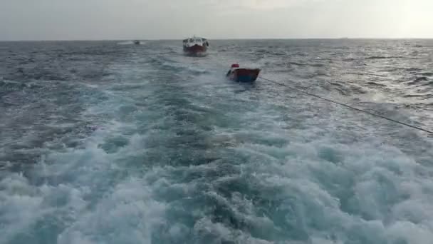 Emocionante viaje de buceo Safari en las Islas del archipiélago de las Maldivas . — Vídeos de Stock