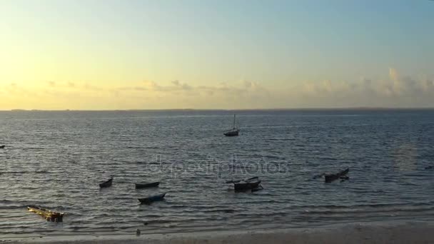 Buenos días, isla Mafia. Tanzania. Del océano Índico . — Vídeos de Stock