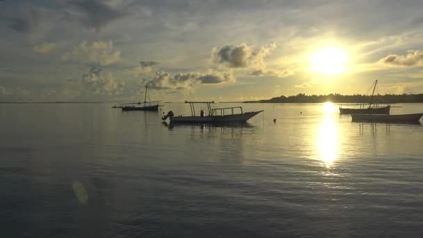Ochtend Mafia island. Tanzania. Van de Indische Oceaan. — Stockvideo