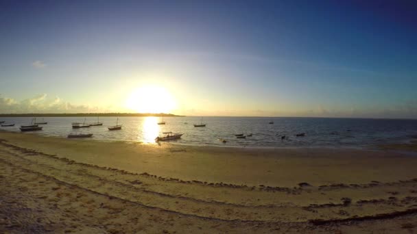 Buenos días, isla Mafia. Tanzania. Del océano Índico . — Vídeos de Stock